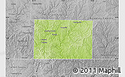 Physical Map of Taney County, desaturated