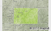 Physical Map of Taney County, semi-desaturated