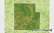 Satellite Map of Texas County, physical outside
