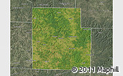 Satellite Map of Texas County, semi-desaturated
