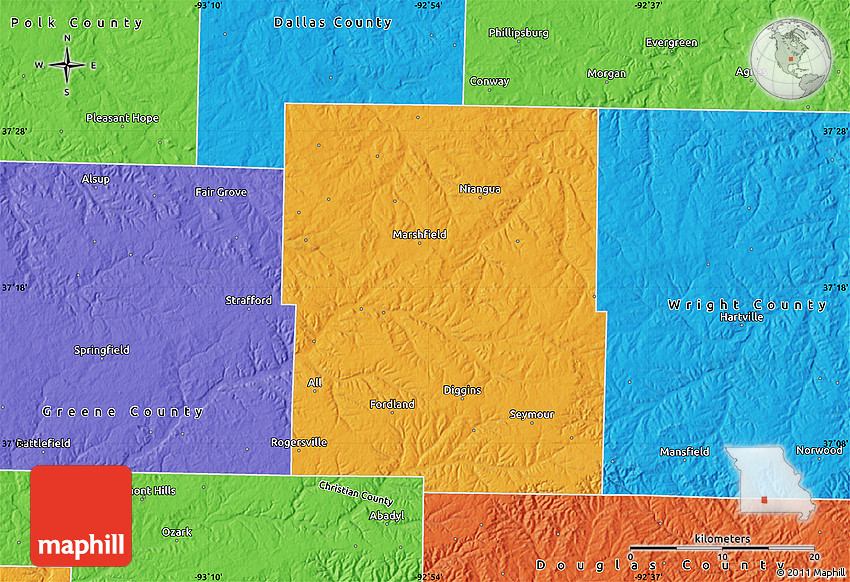 Political Map of ster County