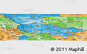 Political Shades Panoramic Map of ZIP codes starting with 594