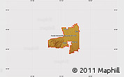 Physical Map of ZIP code 59718, cropped outside