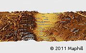 Physical Panoramic Map of ZIP code 59840