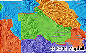 Political 3D Map of ZIP code 59937