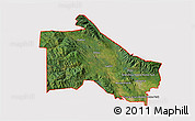 Satellite 3D Map of ZIP code 59937, cropped outside