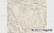 Shaded Relief Map of Beaverhead County