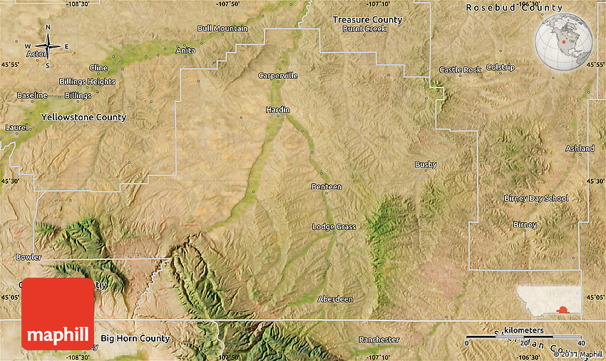 satellite-map-of-big-horn-county