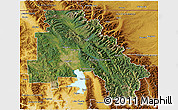 Satellite 3D Map of Flathead County, physical outside