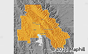 Political Map of Flathead County, desaturated