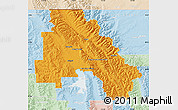 Political Map of Flathead County, lighten