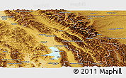 Physical Panoramic Map of Flathead County