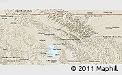 Shaded Relief Panoramic Map of Flathead County