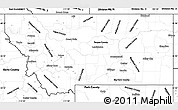 Blank Simple Map of Montana