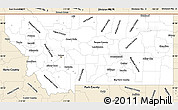 Classic Style Simple Map of Montana