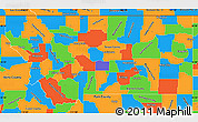 Political Simple Map of Montana