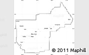 Blank Simple Map of Yellowstone County, cropped outside