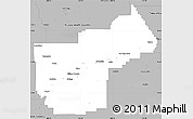 Gray Simple Map of Yellowstone County