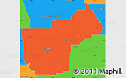 Political Simple Map of Yellowstone County