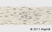 Shaded Relief Panoramic Map of ZIP code 68154