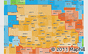 Political Shades 3D Map of ZIP codes starting with 688