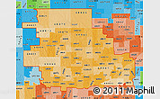 Political Shades Map of ZIP codes starting with 688
