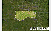 Satellite Map of Sarpy County, darken