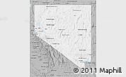 Gray 3D Map of Nevada