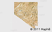 Satellite 3D Map of Nevada, cropped outside