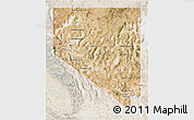 Satellite 3D Map of Nevada, lighten