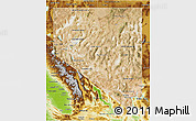 Satellite 3D Map of Nevada, physical outside