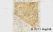 Satellite 3D Map of Nevada, shaded relief outside