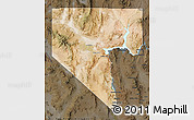 Satellite Map of Clark County, darken