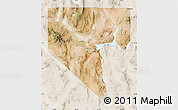 Satellite Map of Clark County, lighten