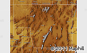 Physical Map of Elko County