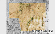 Satellite Map of Elko County, desaturated