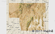 Satellite Map of Elko County, shaded relief outside