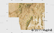 Satellite Map of Elko County, single color outside