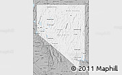 Gray Map of Nevada