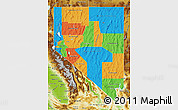 Political Map of Nevada, physical outside