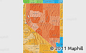 Political Shades Map of Nevada