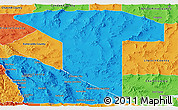 Political Panoramic Map of Nye County