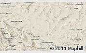 Shaded Relief Panoramic Map of Nye County