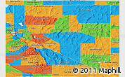 Political Panoramic Map of Nevada