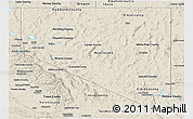 Shaded Relief Panoramic Map of Nevada