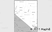Gray Simple Map of Nevada