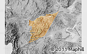 Satellite Map of Storey County, desaturated