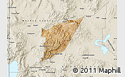 Satellite Map of Storey County, shaded relief outside