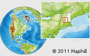 Physical Location Map of ZIP codes starting with 036, highlighted state