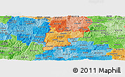 Political Shades Panoramic Map of ZIP codes starting with 036